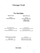 La Traviata - VERDI - Partition - Opéras